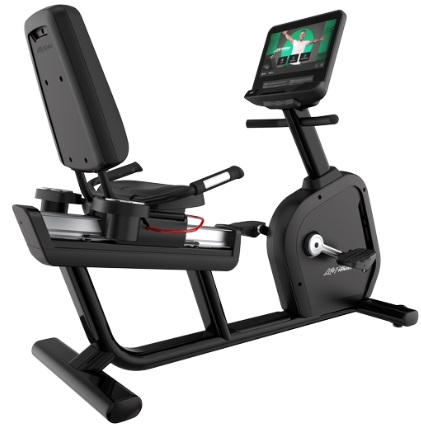 Life Fitness Integrity+ Lifecycle ligfiets zwart SE4 16''console