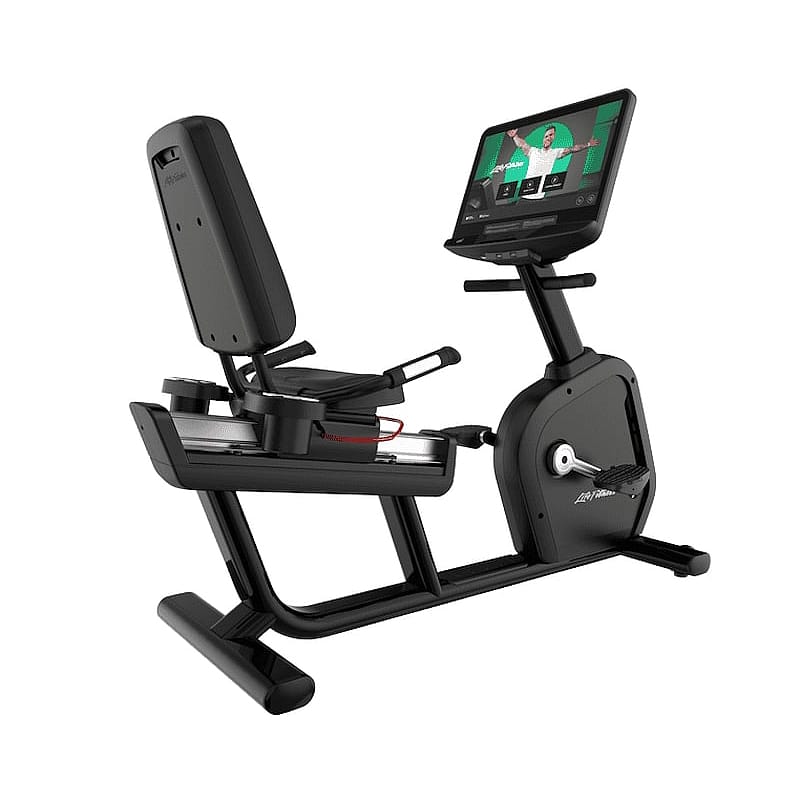 Life Fitness Aspire Lifecycle Recumbent Bike ligfiets SE4 16 inch console