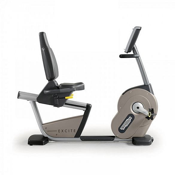 Technogym ligfiets Recline Excite+ 700 Visioweb zilver gebruikt